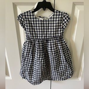 💙🤍Gymboree 3T Gingham dress in blue and white. 💯 cotton💙🤍